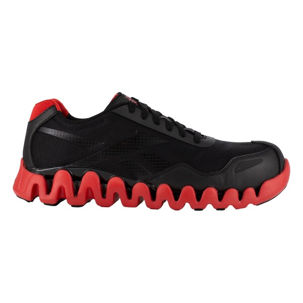 Reebok Men's Composite Toe Athletic Shoe, Black/Red, 9 1/2, M, RB3016 - RB3016