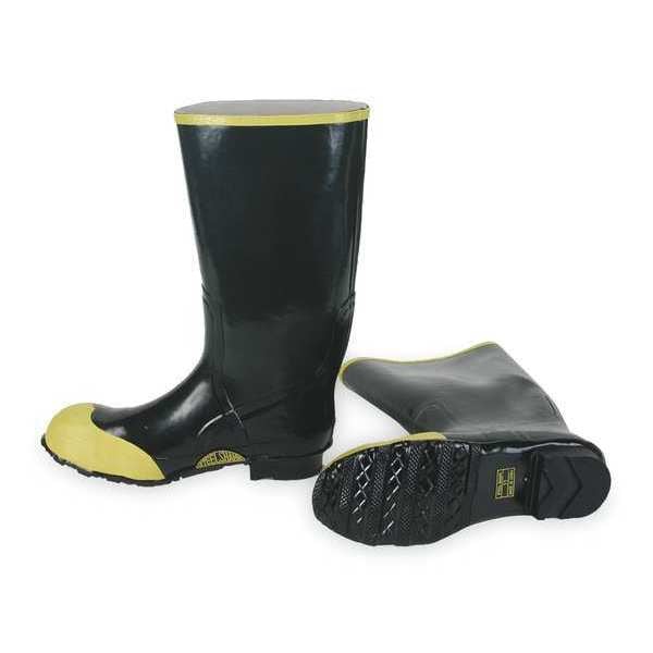 Zoro Select Men's 16" Height, Tall Rubber Boots, Steel Toe, Black, 7 (Formerly Talon Trax) - 4T279