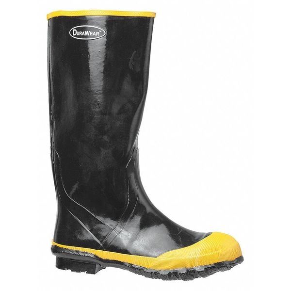 Zoro Select Men's 16" Height, Tall Rubber Boots, Steel Toe, Black, 7 (Formerly Talon Trax) - 4T279