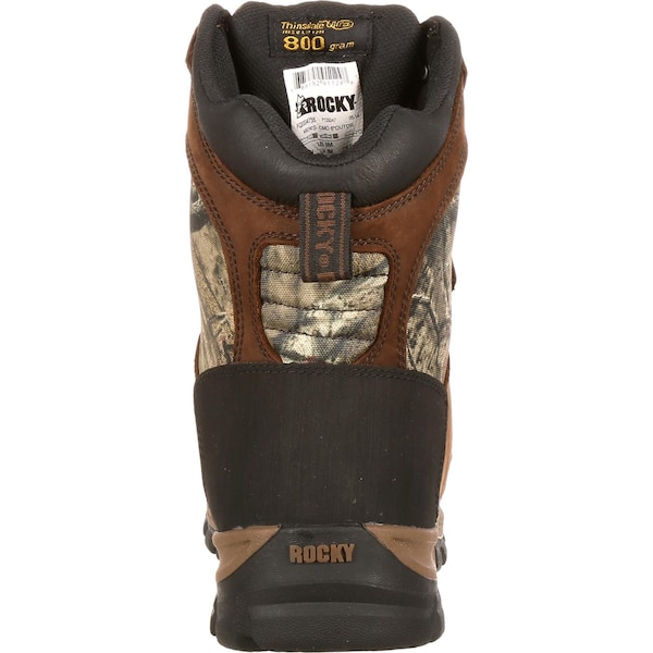 Rocky Core, Men's Waterproof Insulated Outdoor Boot, 12 M, Leather, Nylon, 8 in Height - FQ0004755
