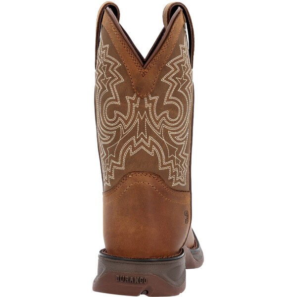 Durango Kids Western Boot, 11 M, Leather, 8 in H, Sable Brown - DBT0239C