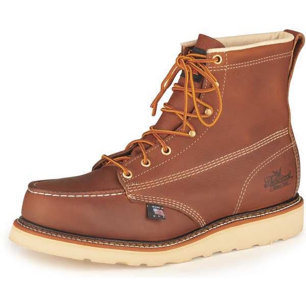 Thorogood Shoes Men's 6-Inch Work Boot, 10 D, Steel Toe, 6 in H, Brown, 804-4200 - 804-4200 10D