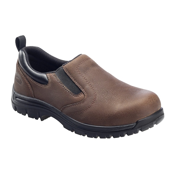 Avenger Safety Footwear Men Composite Toe FOREMAN SLIP-ON CT, MENS PR, Brown, 10.5, Medium - A7108-10.5M