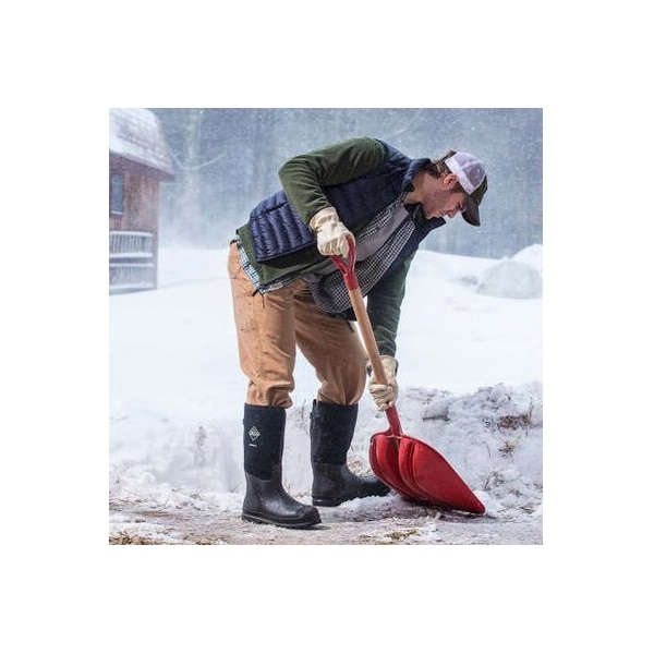 Muck Boot Co Men's Chore Wide Calf Tall Rubber Boot, Plain Toe, 16 in Height, Black, 12 - MCXF-000-BLK-120