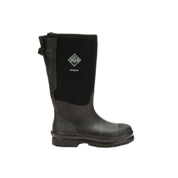 Muck Boot Co Men's Chore Wide Calf Tall Rubber Boot, Plain Toe, 16 in Height, Black, 12 - MCXF-000-BLK-120