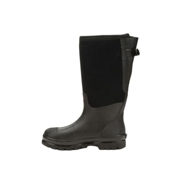 Muck Boot Co Men's Chore Wide Calf Tall Rubber Boot, Plain Toe, 16 in Height, Black, 12 - MCXF-000-BLK-120
