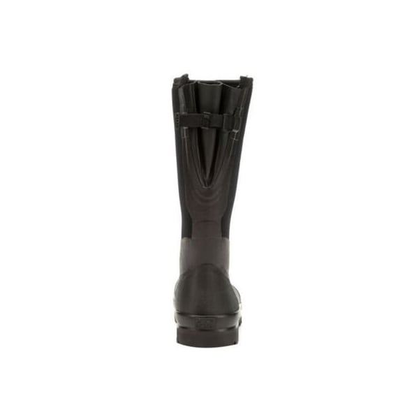 Muck Boot Co Men's Chore Wide Calf Tall Rubber Boot, Plain Toe, 16 in Height, Black, 12 - MCXF-000-BLK-120