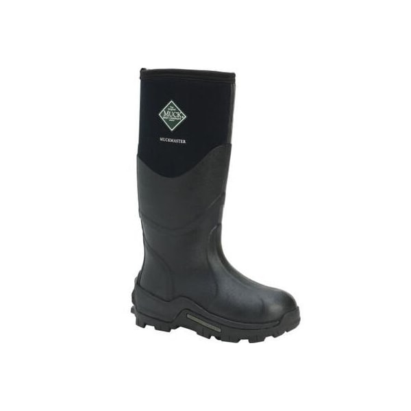 Muck Boot Co Men's MuckMaster Tall Rubber Boot, Plain Toe, 17 in Height, Black, 5 - MMH-500A-BL-050