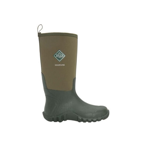 Muck Boot Co Men's Edgewater II Edgewater II, Moss, 10, PR, Plain Toe, 15 in Height, Green, 10 - EWH-333T-MS-100