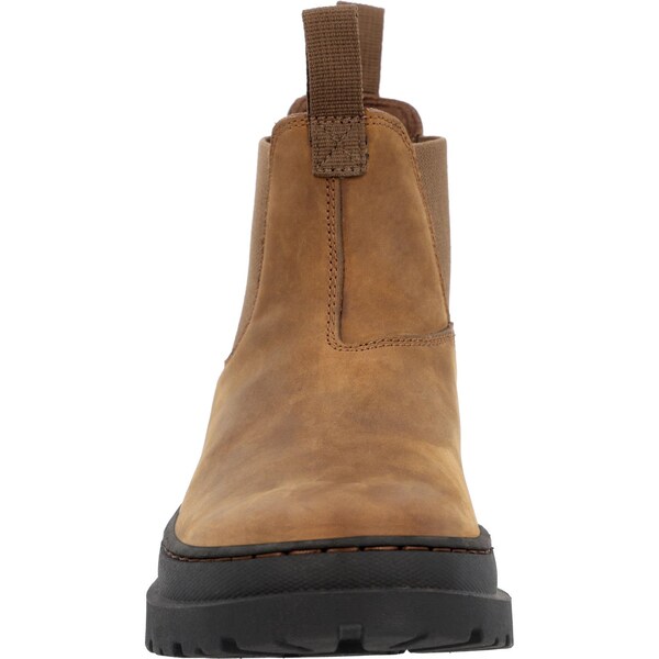 Georgia Men's Pull On Boot, 9.5 W, Leather, 5 in H, Brown - GB00706