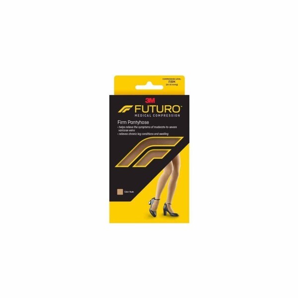 Futuro Compression Pantyhose Waist High Large Nude Closed Toe, 24PK - 71030EN