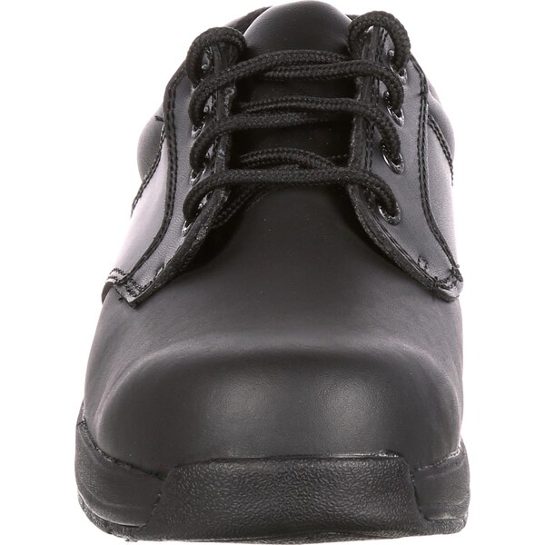 Rocky SlipStop 911, Men's Oxford Shoe, 9.5 W, Leather, 4 in Height, Black - FQ0002034