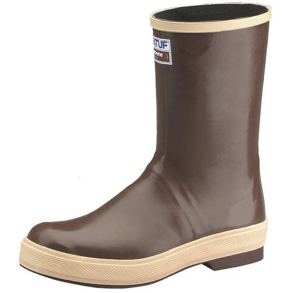Xtratuf Men's Rubber Boot, 10, Plain Toe, 12" H, Brown, 22172G/10 - 22172G/10