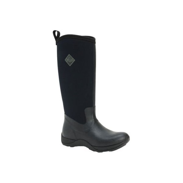 Muck Boot Co Women's Arctic Adventure Tall Rubber Boot, Plain Toe, Black, 8 - WAA-000-BLK-080