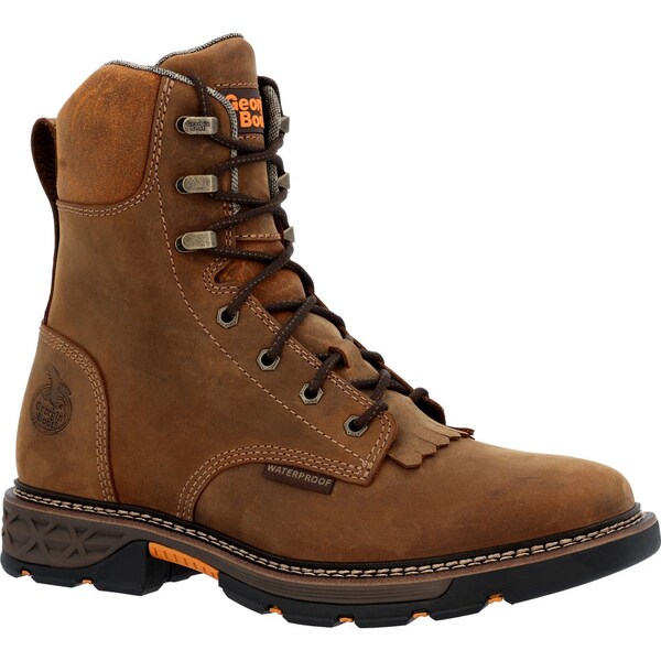 Georgia Boot Carbo-Tec FLX, Waterproof Lacer Work Boot, 7.5 W, 8 in Height, Brown - GB00623