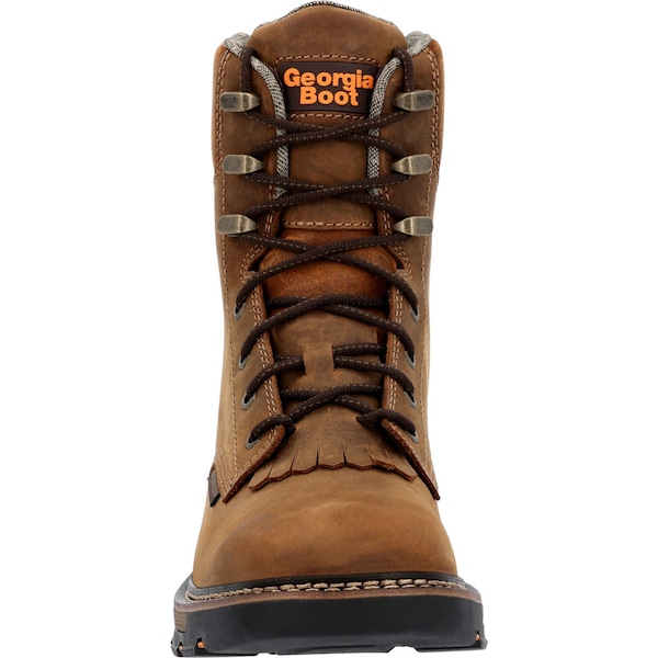 Georgia Boot Carbo-Tec FLX, Waterproof Lacer Work Boot, 7.5 W, 8 in Height, Brown - GB00623