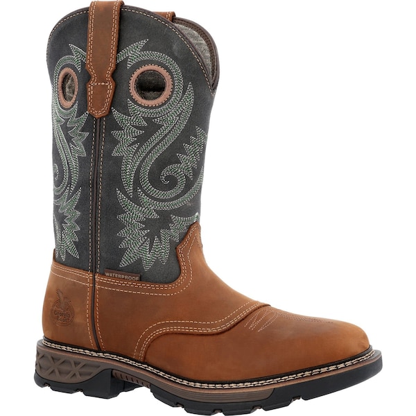 Georgia Boot Carbo-Tec FLX, Waterproof Western Work Boot, 10 M, 11 in Height, Brown - GB00620