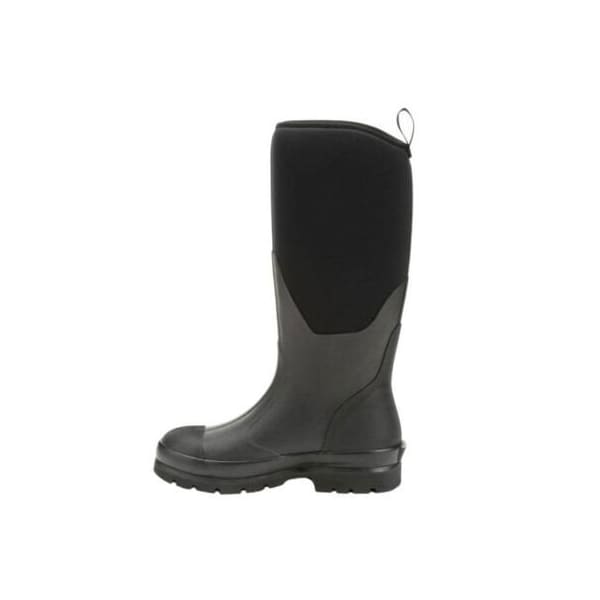 Muck Boot Co Women's Chore Tall Rubber Boot, Plain Toe, 16 in Height, Black, 7 - WCHT-000-BLK-070