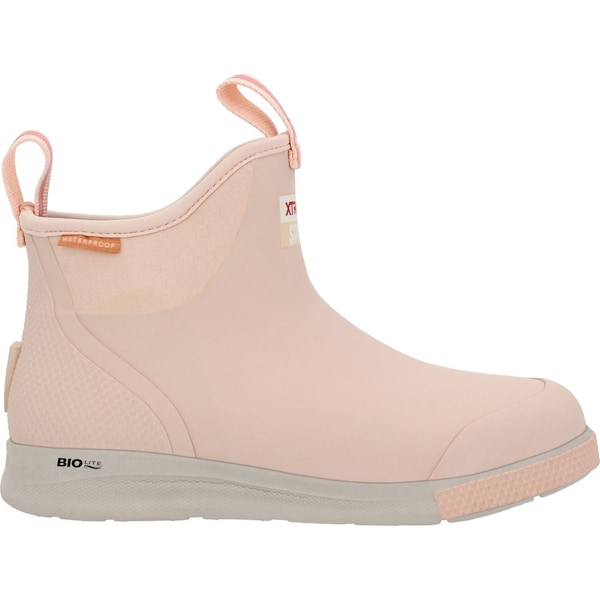 Xtratuf Women's Ankle Deck Boot, 7 M, Leather, 6 in H, Blush Peach - XADSW401