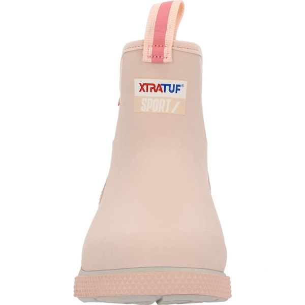 Xtratuf Women's Ankle Deck Boot, 7 M, Leather, 6 in H, Blush Peach - XADSW401