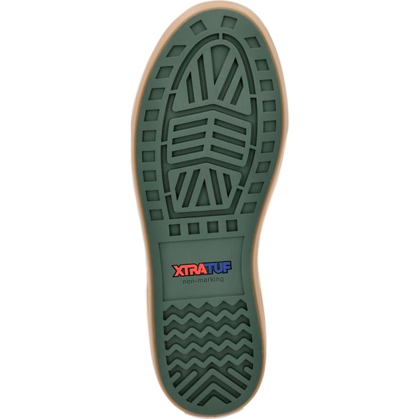 Xtratuf Women's Ankle Deck Boot, 7 M, Leather, 6 in H, Garden Green - XWAB308