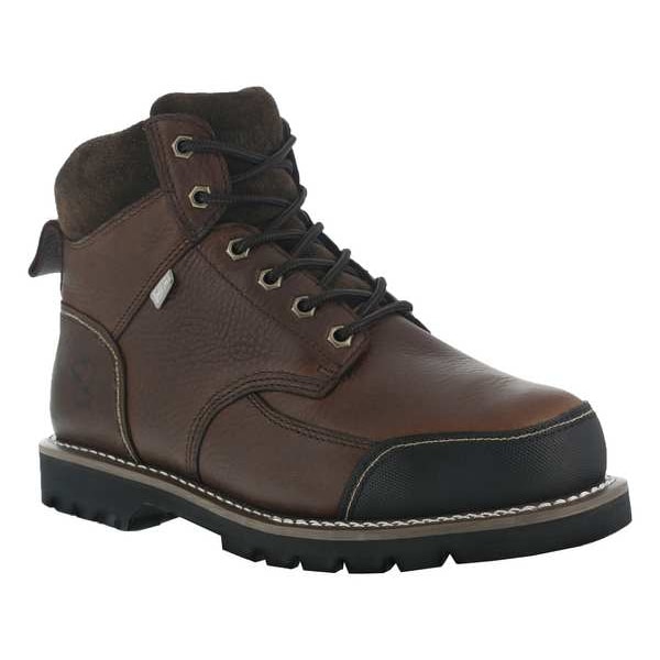 Iron Age Men's 6-Inch Work Boot, 11 1/2 W, Steel Toe, 6 in H, Brown, IA0163 - IA0163