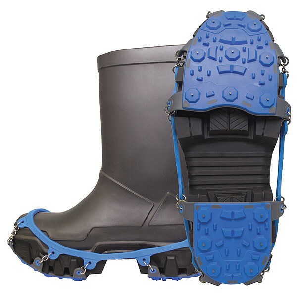 Winter Walking Ice Cleats, Unisex, Blue/Gray, PR - JD7725-XL