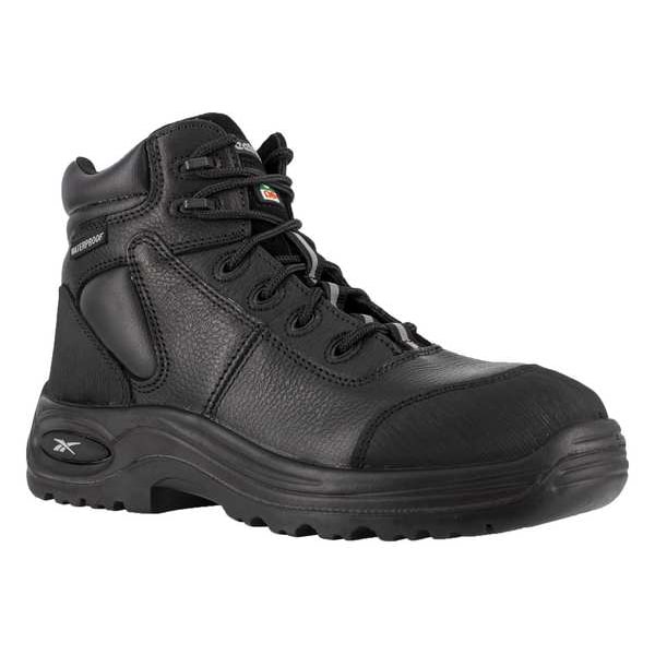 Reebok Trainex, Men's 6 in Composite Toe 6-Inch Work Boot, Black, 9, M, RB6765 - RB6765