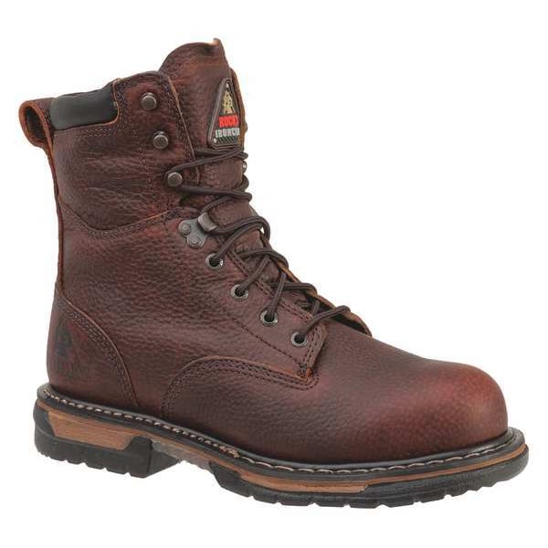 Rocky Men's Waterproof Work Boot, 11 W, Steel Toe, 8 in H, Brown, FQ0006693 - FQ0006693