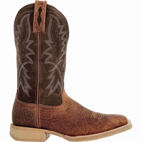 Durango Men's Western Boot, 9 W, Leather, 12 in H, Tan Brown - DDB0357