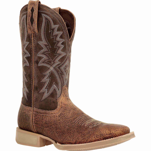 Durango Men's Western Boot, 9 W, Leather, 12 in H, Tan Brown - DDB0357
