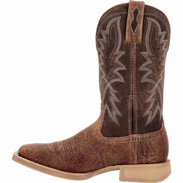 Durango Men's Western Boot, 9 W, Leather, 12 in H, Tan Brown - DDB0357