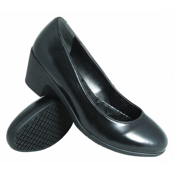 Genuine Grip Women's Women's Dress Pump Shoes, 9 M, Lamb Leather, Black - 8400-9M
