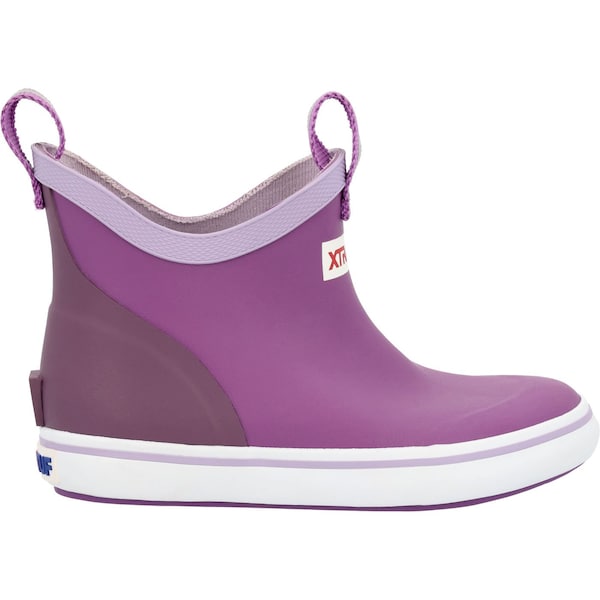 Xtratuf Youth Ankle Boot, Plain Toe Toe, 4 in Height, Purple, 12 - XKAB500C