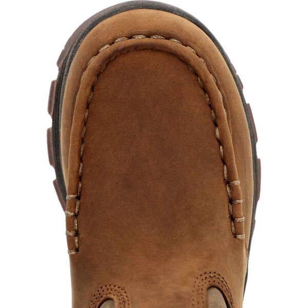 Georgia Youth Pull On Boot, 8.5 M, Leather, 8 in H, Brown - GB00705C