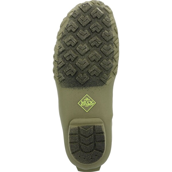 Muck Boot Co Men's Harvester Pull On Boot, Plain Toe Toe, 12 in Height, Olive and Lime, 6 - MRBMM300