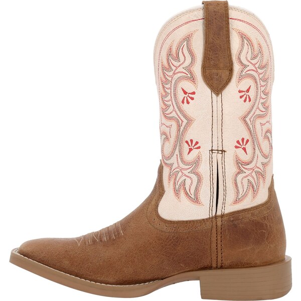 Durango Women's Western Boot, 6.5 M, 10 in H, Honey Tan and Metallic Peach - DRD0482