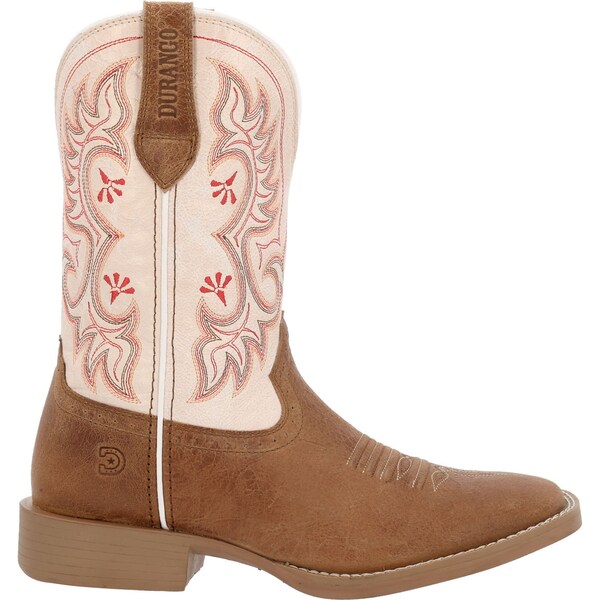 Durango Women's Western Boot, 6.5 M, 10 in H, Honey Tan and Metallic Peach - DRD0482