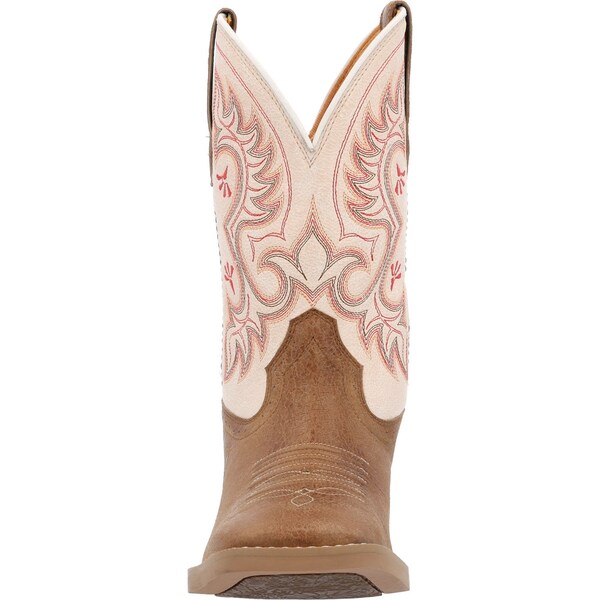 Durango Women's Western Boot, 6.5 M, 10 in H, Honey Tan and Metallic Peach - DRD0482