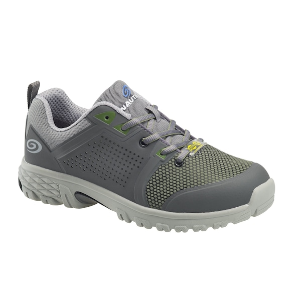 Nautilus Safety Footwear Men Aluminum Toe Size 14 ZEPHYER AT, MENS PR, Grey, Green, 14, Wide - N1311-14W