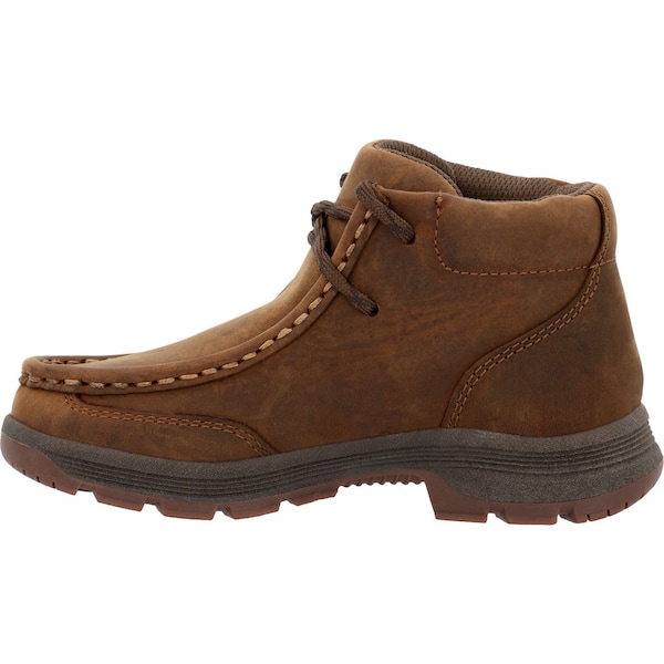 Georgia Youth Boot, 2.5 M, Leather, 4 in H, Brown - GB00704C