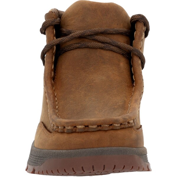 Georgia Youth Boot, 2.5 M, Leather, 4 in H, Brown - GB00704C
