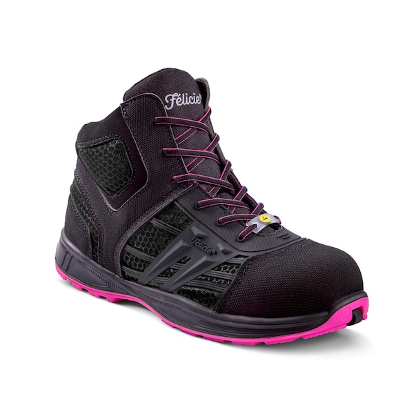 Gaston Mille Women's 6 in Fiberglass Toe Athletic Safety Shoe, Black, 11, M, ERHN3-F11 - ERHN3-F11