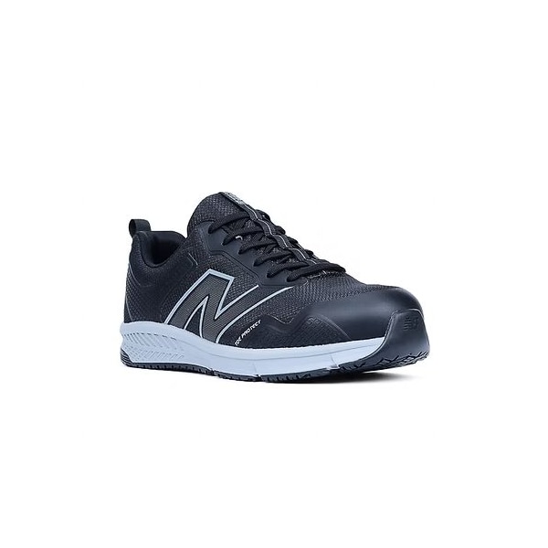 New Balance Men's Athletic Shoe, Synthetic Fabric, Synthetic Leather Upper, Black/Gray, 12 - MIDEVOLBG-12-4E