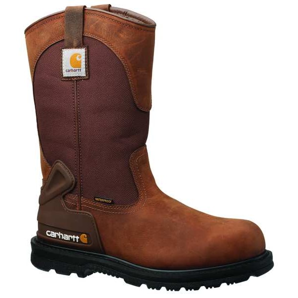 Carhartt Men's Western Boot, 10 M, Steel Toe, 11 in H, Brown, CMP1200 - CMP1200 10M