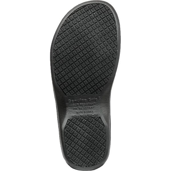 Genuine Grip Women's Loafer Shoe, 7 EE, Synthetic Leather, 4 in Height, Black - 380-7W