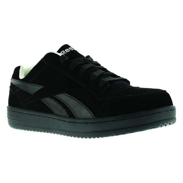 Reebok Men's Athletic Shoe, Steel Toe, Leather Upper, Rubber Outsole, Lace Up, Black, 5 W - RB1910
