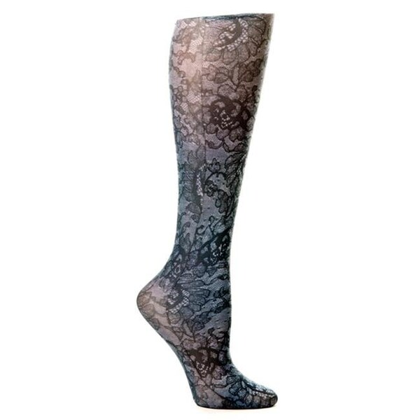 Celeste Stein Celeste Stein CMPS2-1054 15-20 mmHg Midnite Lace Therapeutic Compression Sock - Women - CMPS2-1054