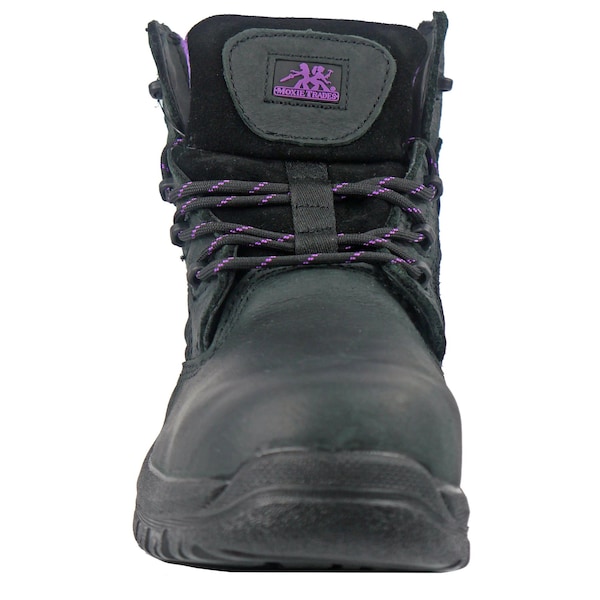 Hoss Boot Co Tina, Women's Composite Toe Work Boot w/Met Guard, Black, 12, D, MT20518 - MT20518