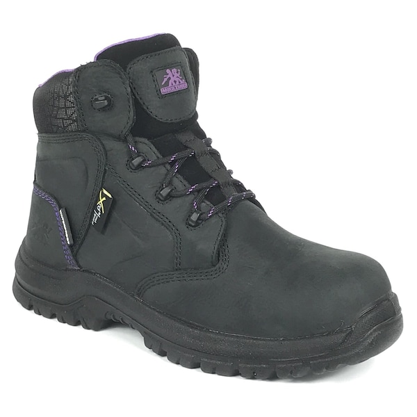 Hoss Boot Co Tina, Women's Composite Toe Work Boot w/Met Guard, Black, 12, D, MT20518 - MT20518